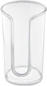 iDesign Paper & Plastic Disposable Cup Dispenser for Bathroom Countertops, Clarity Collection - Clear