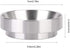 Fdit Aluminum Alloy Universal Coffee Magnetic Dosing Ring Replacement, Silver (58mm)