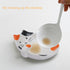 Cat Spoon Rest, Ceramic Cute Spoon Holder for Stove Top, Cat Kitchen Accessories, Orange