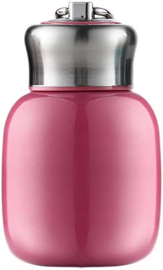 Mini 7 oz Stainless Steel Water Bottle, Small Vacuum Insulated Leak Proof Sport Tumbler for Hot and Cold Water, Rose