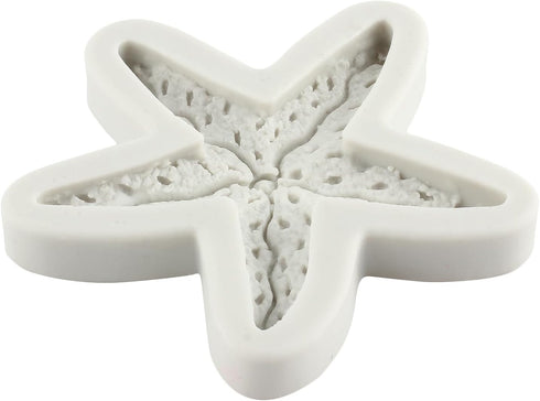 Starfish Silicone Fondant Mold, Marine Theme Cake Molds for Sugar Cake Decorating, Cupcake Topper