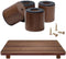 Walnut Cutting Board Feet, Non-Slip Self Adhesive Legs, Wooden Chopping Board Feet with Screw (Short)