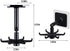 Kitchen Utensil Hanger with 6 Hooks, Under Cabinet Holder for Kitchen and Bathroom, 360° Rotatable Organizer Hook, 2