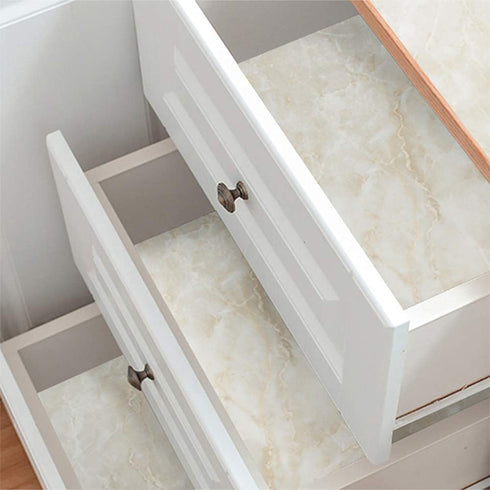 LaCheery Beige Marble Contact Paper for Countertops, Waterproof Marble Look Peel and Stick Wallpaper for Kitchen