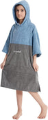3/4 Hiturbo Kids Changing Towel Hoodie: Absorbent Quick Dry Surf Poncho, Sleeve Microfiber Bath Towels for Beach Pool