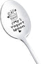 My Yogurt Spoon Gift for Yogurt Lover - Funny Engraved Spoon for Birthday & Christmas Gifts