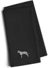 Caroline's Treasures BB3383BKTWE Dalmatian Black Towel Set of 2 Decorative Bathroom Guest Hand Towels, 19 X 25