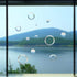 Ring and Circle Static Window Clings, Anti Collision Decals for Bird Strikes, Set of 35