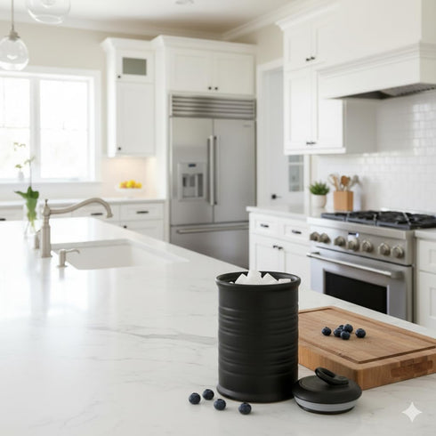 Set 2 74/22 OZ Nihow of Ceramic Canisters for The Kitchen: Food Storage Containers with Air Tight Ceramic Lid