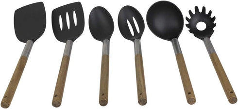 Home Basics KT41471 Pasta Server in Natural/Black