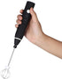 Electric Milk Frother - Automatic Egg Beater Mixer with 3 Speed Adjustable Blender and USB Charging, Black