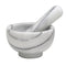HIC Kitchen Mortar and Pestle Set, Solid Fine-Quality Carrara Marble Spice Herb Grinder
