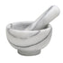 HIC Kitchen Mortar and Pestle Set, Solid Fine-Quality Carrara Marble Spice Herb Grinder