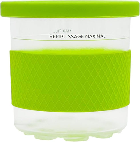 16 Oz NC301 NC299AMZ NC290 4 Pack Ninja Creami Ice Cream Maker Containers with Lids, Pint Replacement, Compatible