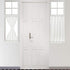 Cozynight White Sheer Tier Curtains, 36 Inch Length Linen Curtain Sheers for Kitchen, Bathroom, Cafe - 2 Panels