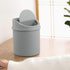 2 Liter Mini Desktop Trash Can with Swing Lid, Tiny Garbage Can Trash Bin (Grey)