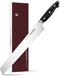 WICKWILLOW 10 Inch Bread Knife German Steel X50CrMoV15 Serrated Knife for Homemade Bread,