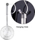 YFWOOD 5.5 Inch Spider Strainer Skimmer, Solid Stainless Steel Ladle with Large Handle for Kitchen Deep Frying