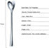 Long Handle Spoon, Coffee Stirrers, Premium Stainless Steel Coffee Spoons, Ice Tea Spoons, Ice Cream Spoon, Cocktail Stirring Spoons, Tea Spoons, Set of 6 (Silver)