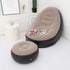 iayokocc Inflatable Lounge Chair for Adults, Folding Portable Lazy Sofa with Foot Stool Lazy Flocking Recliner Chair