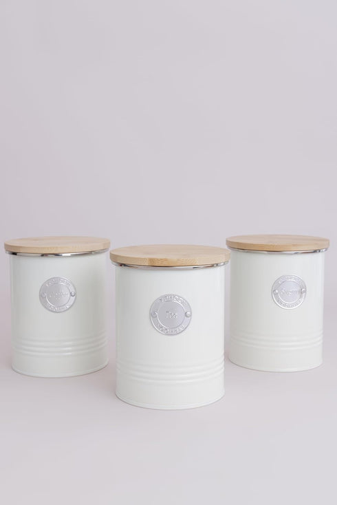 Typhoon Living Collection 1-Quart Coffee Canister - Cream