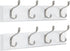 AMADA HOMEFURNISHING Coat Rack Wall Mount, 2 Pack Wall Hooks for Coats and Hats - White