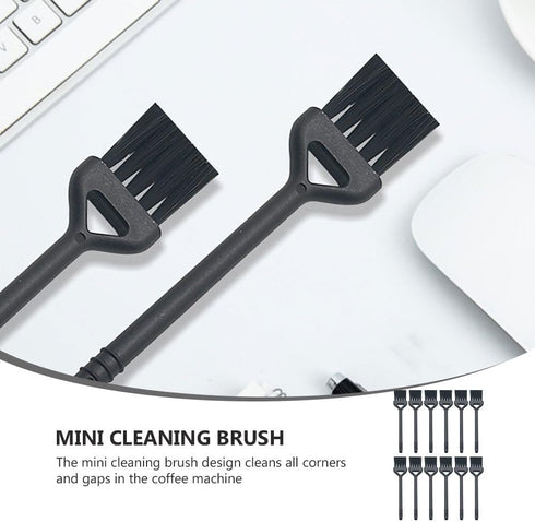minkissy 60Pcs Coffee Machines Cleaning Brush, Plastic Espresso Machines Brush, Mini Brush for Keyboard and Electric