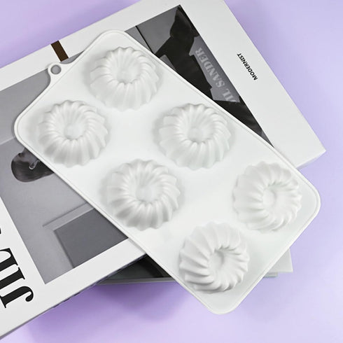 Savarin Silicone Mold, Star Mountain Mousse Cake Mold, DIY Bakeware Molds, 8.88x4.68x0.8 inch