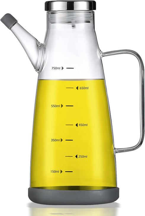 Oil Dispenser for Kitchen, 25OZ Cooking Oil Bottles with Drip Free Spout and Non Slip Bottom for Home, Kitchen,