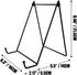 Cookbook Stand Holder Recipe Book Holder for Kitchen Easels for Signs Tabletop Plate Holder Display Stand Wedding Sign Picture Photo Frames Decorative Plates Stands (Black XLarge)