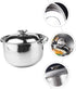 20cm Stainless Steel Stock Pot with Lid, Soup Pot for Cooking Lobster Stews
