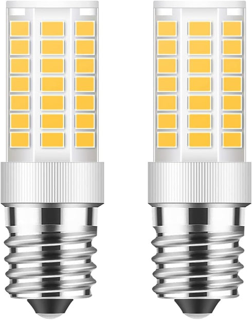 TAIYALOO E17 Dimmable LED Bulb, 5W Warm White 3000K Replacement for Microwave and Range Hood (2 Pack)