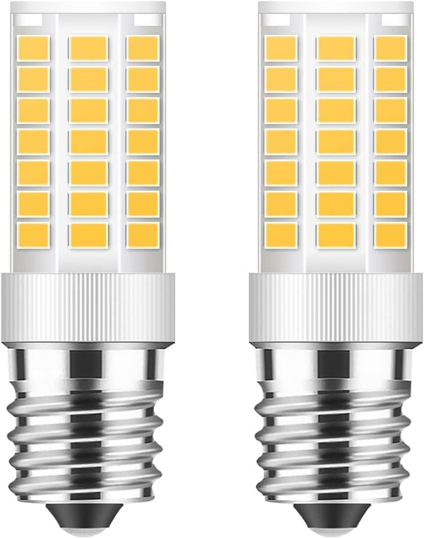 TAIYALOO E17 Dimmable LED Bulb, 5W Warm White 3000K Replacement for Microwave and Range Hood (2 Pack)