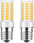 TAIYALOO E17 Dimmable LED Bulb, 5W Warm White 3000K Replacement for Microwave and Range Hood (2 Pack)