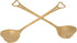 2Pcs Heart Shaped Coffee Dessert Spoon, Metal Stirring Spoon for Tea Dessert Drinks Ice Cream