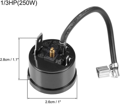 NEW 1/3HP 250W Compressor Refrigerator Thermal Overload Protector Replacement Part
