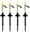 4Pcs Solar Taper Candles with Holders, Waterproof LED Candles Light Rechargeable Tapered