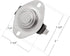 Thermostat Switch for Fireplace Blower Fan, Temp Sensor for Wood Stove, Snap Disc Thermal Control (120°F ON, 105°F Off)