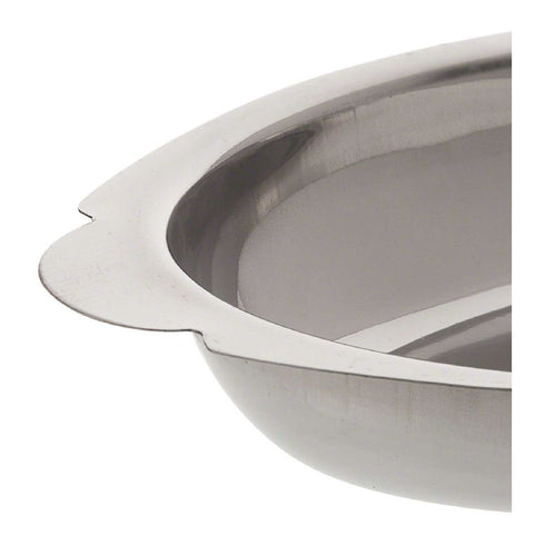 Winco Stainless Steel Oval Au Gratin Dish, 15-Ounce