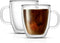 JoyJolt Savor Double Wall Insulated Glasses - Coffee Mugs (Set of 2) -
