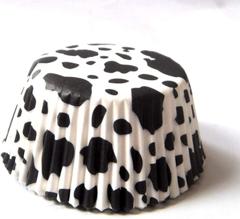 Cow Animal Paper Muffin Cupcake Liners, 100 pcs Birthday Baking Cups Holders, Standard Size 2x1.25inch