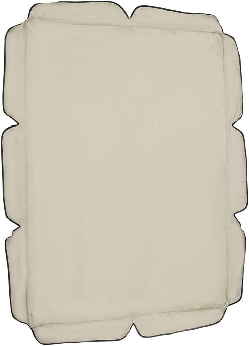Yardwe Patio Swing Cover, Outdoor Replacement Canopy Cover, Garden Chair Shade Protector (55.9"x47.2")