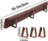 Evelots Cold, Hot Air Door Draft Stopper - Strong Metal Clips to Block Cold Air and Noise, 36 Inch Wide