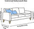 Evelots Clear Couch Cover - Thick Heavy Duty Vinyl 3 Seat Sofa Cover for Protection Against Pets