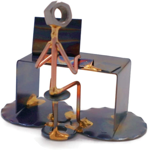 Software Developer Handmade Metal Figurine, Unique Desk Accessories, Office Decor, Made in The USA