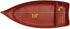 Happy Sales HSSB-10RB Sushi Boat Shape Plate - Sushi Sashimi Serving Plate Melamine Plastic Tray, 10 x 4.5 Inch (Red