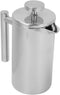 French Press Coffee Maker, 304 Stainless Steel Insulated Pot, Double Layer, 350-1000ML, Silver