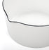 Peohud 37 Oz Enamel Milk Pan, Mini Butter Warmer with Pour Spout for Stove Top