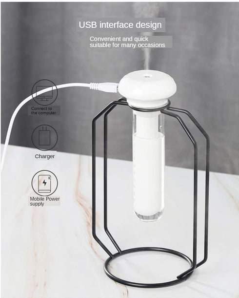 USB Cool Mist Humidifier, Portable Mini Air Humidifier for Bedroom, Desk, Car, Travel, Office, Baby