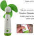 JDYYICZ Mini Handheld Fan, Personal Battery Operated Fan with Soft Foam Blades for Home and Travel (Green)